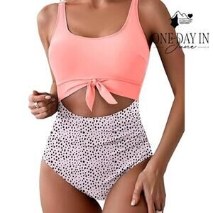 Eomenie Cut Out One Piece Swimsuit Size XL